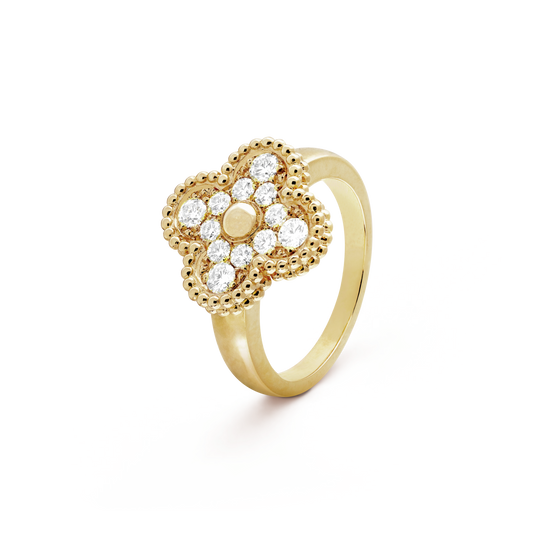BAGUE TRÈFLE ÉCLAT | OR